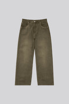 Oil Washed Denim Matcha