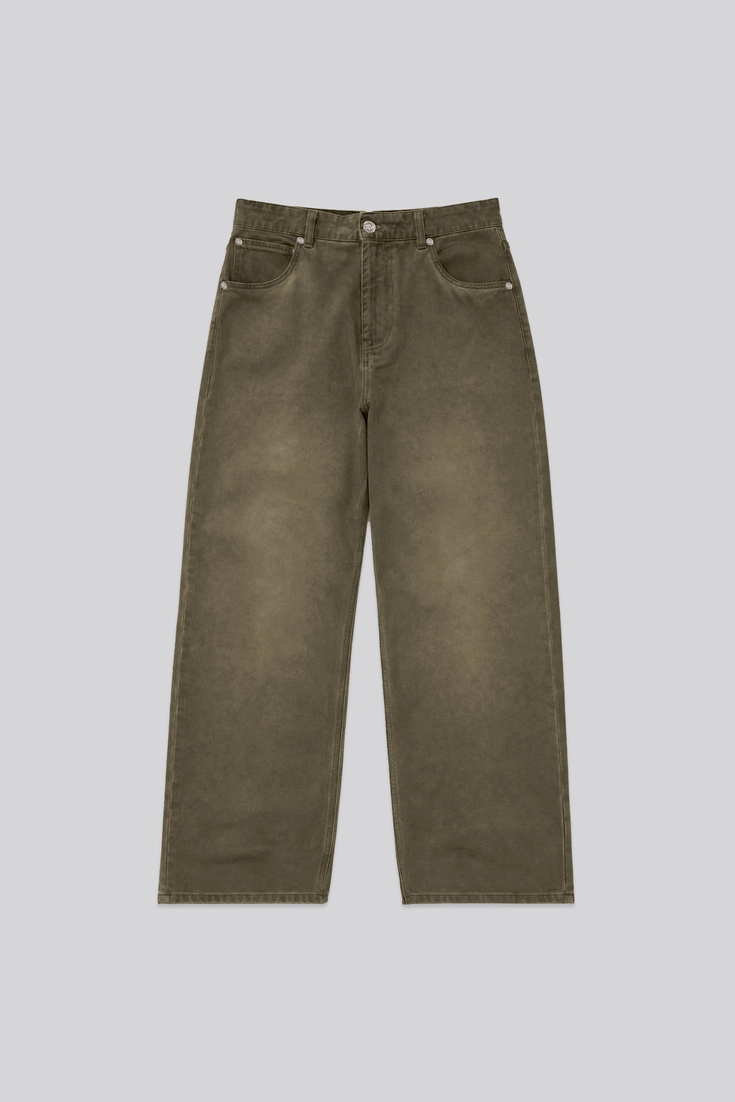 Oil Washed Denim Matcha