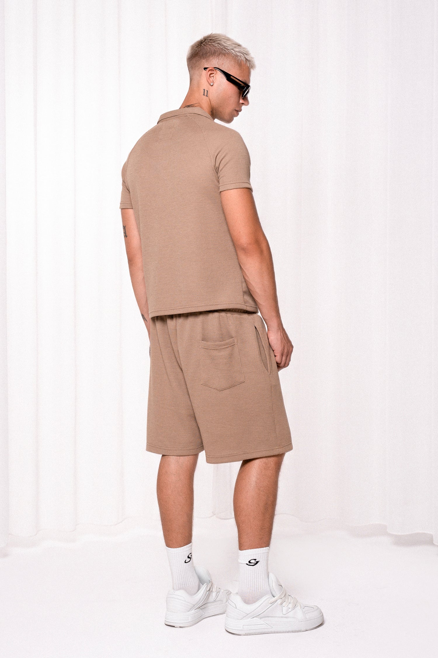Slim Waffle Shorts