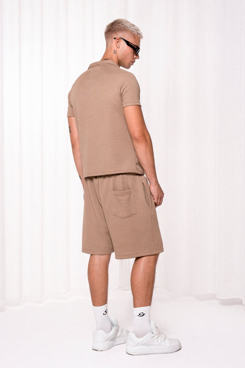 Slim Waffle Shorts