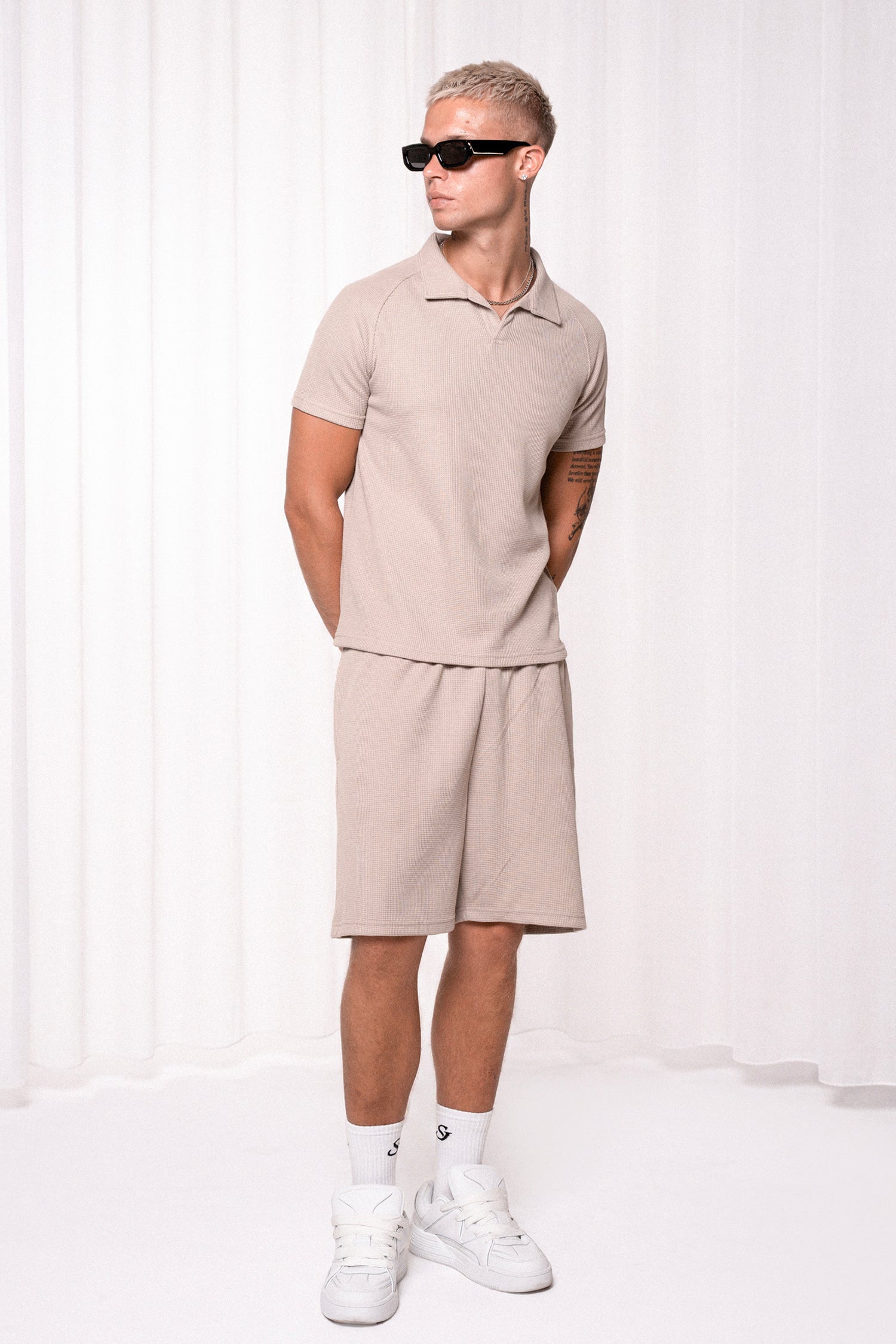 Slim Waffle Shorts