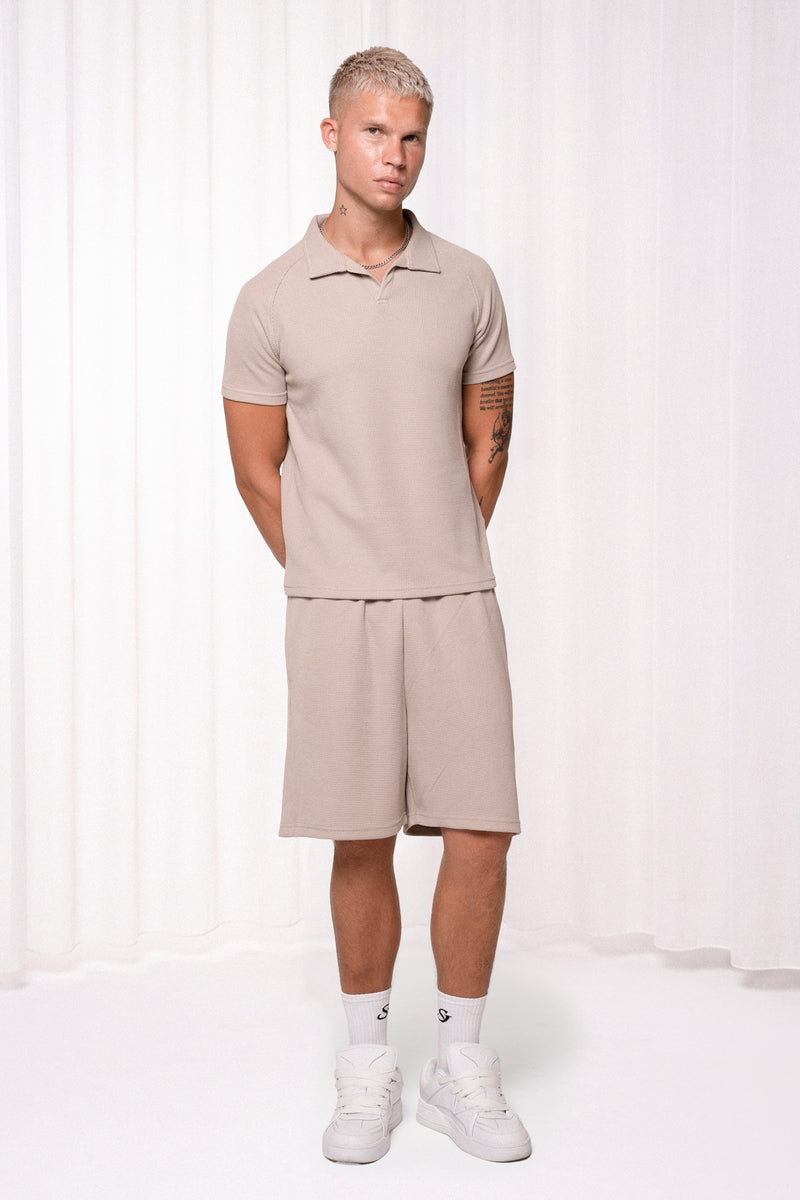 Slim Waffle Polo