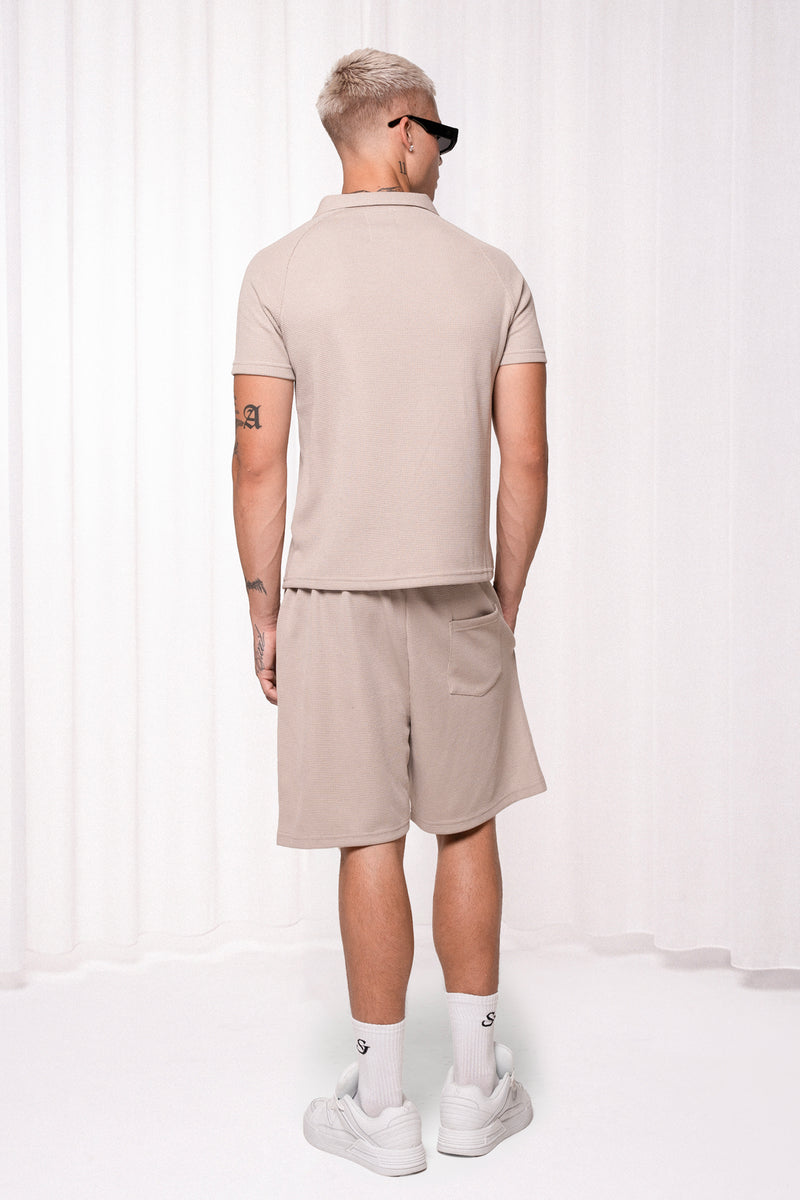 Slim Waffle Polo