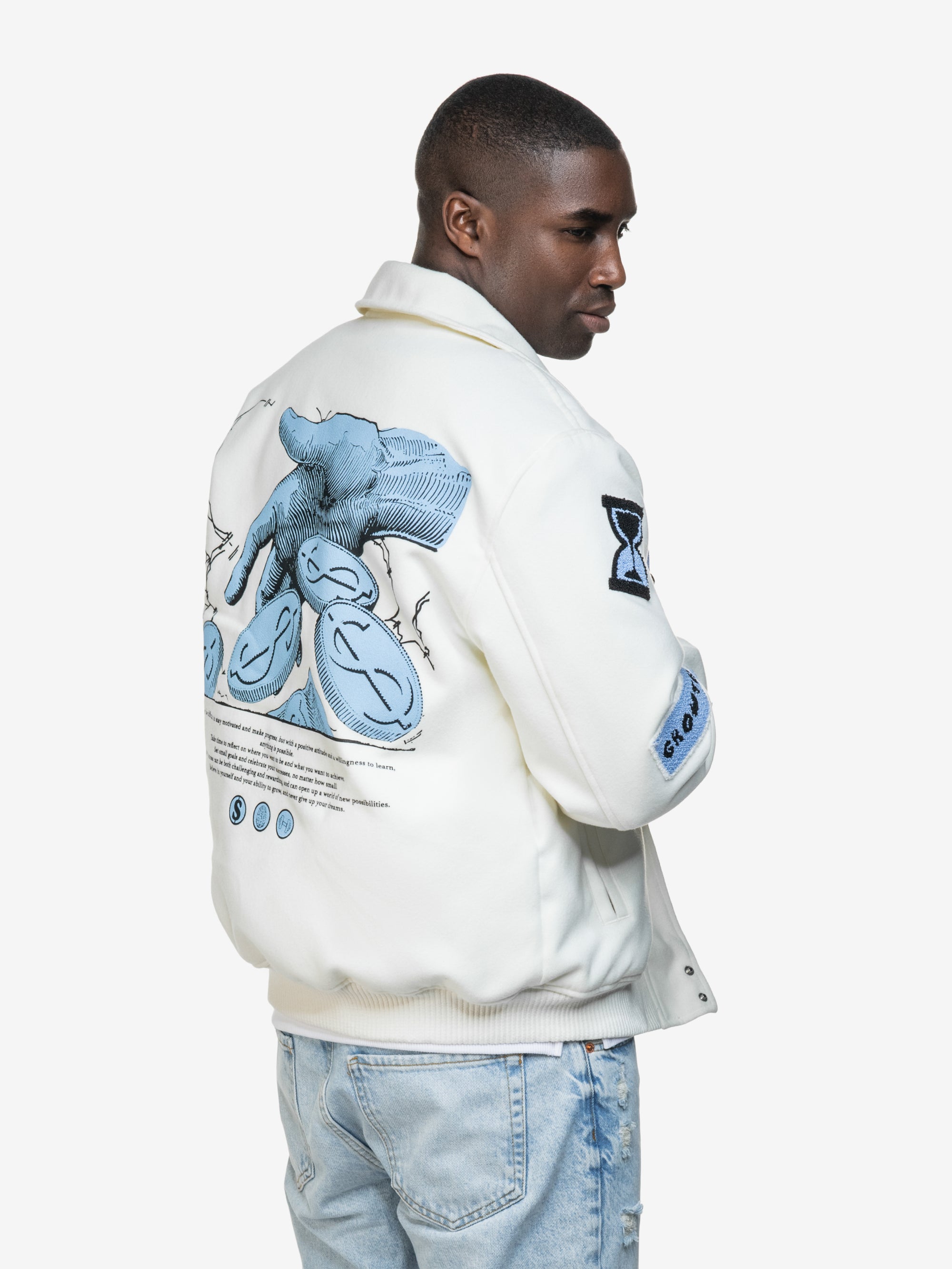 SIDEJEANS FINANCIAL GROWTH COLLEGE JACKET