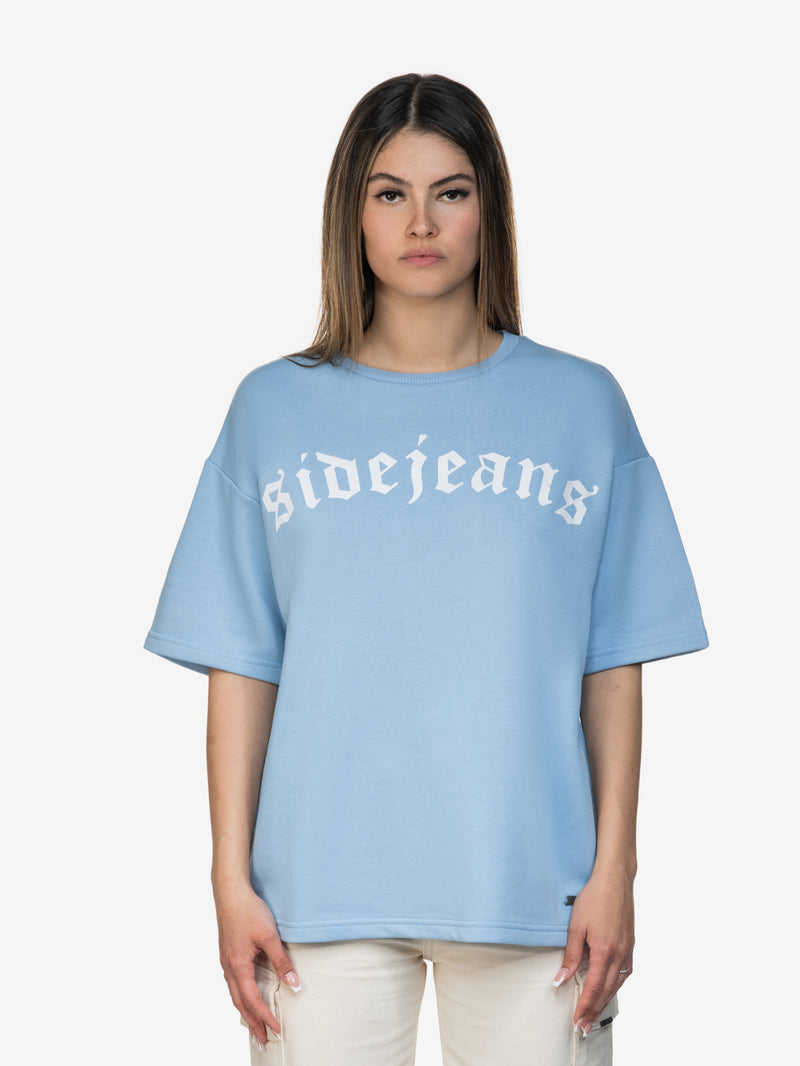 BASIC SIDEJEANS TEE BABYBLUE