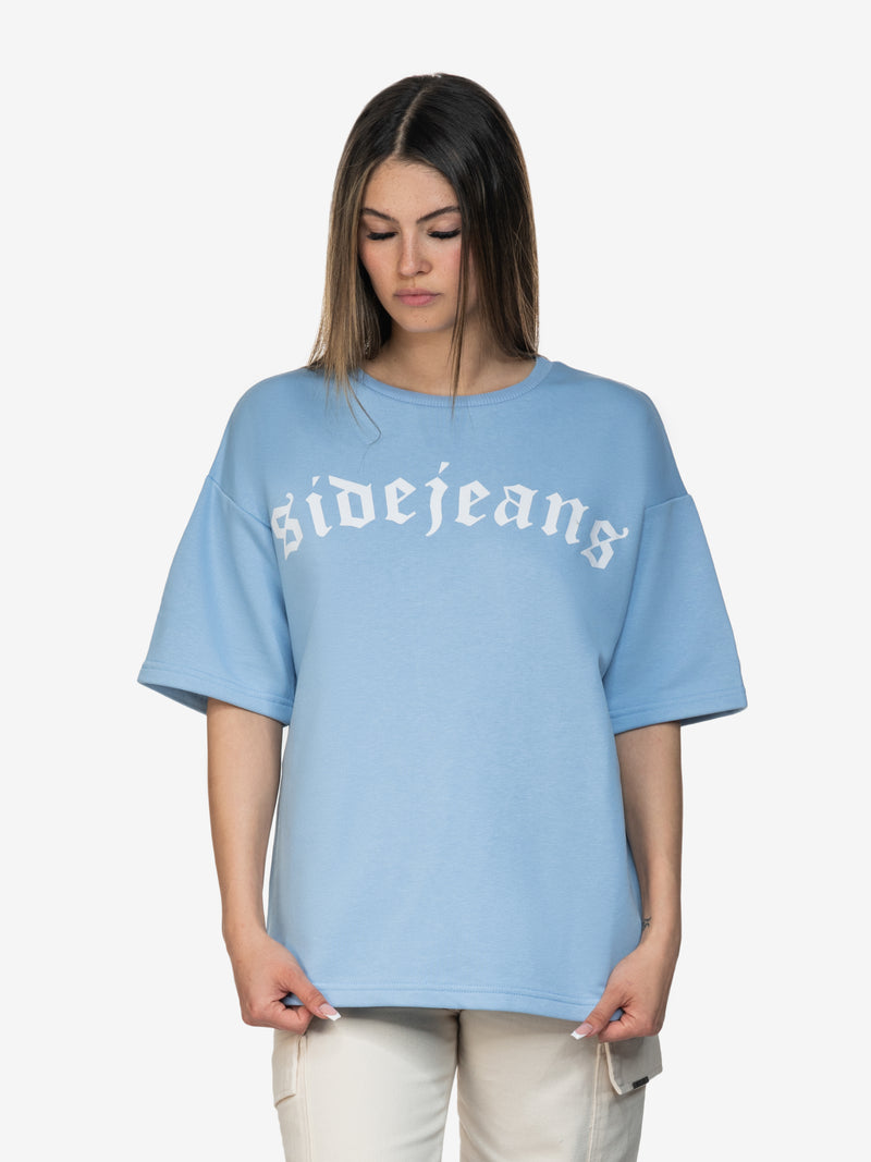 BASIC SIDEJEANS TEE BABYBLUE