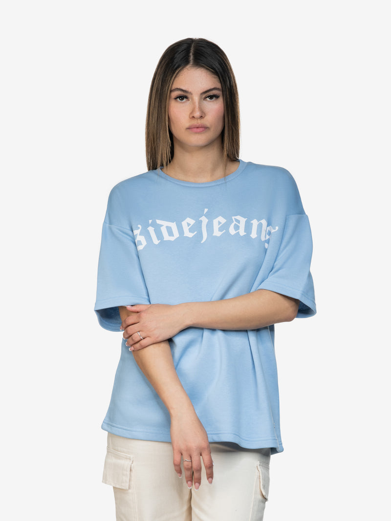 BASIC SIDEJEANS TEE BABYBLUE