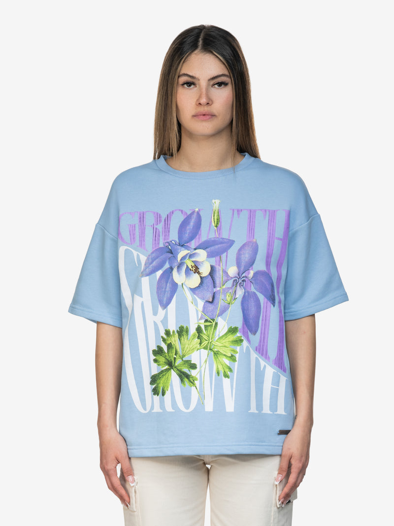 GROWTH FLOWER TEE BABYBLUE
