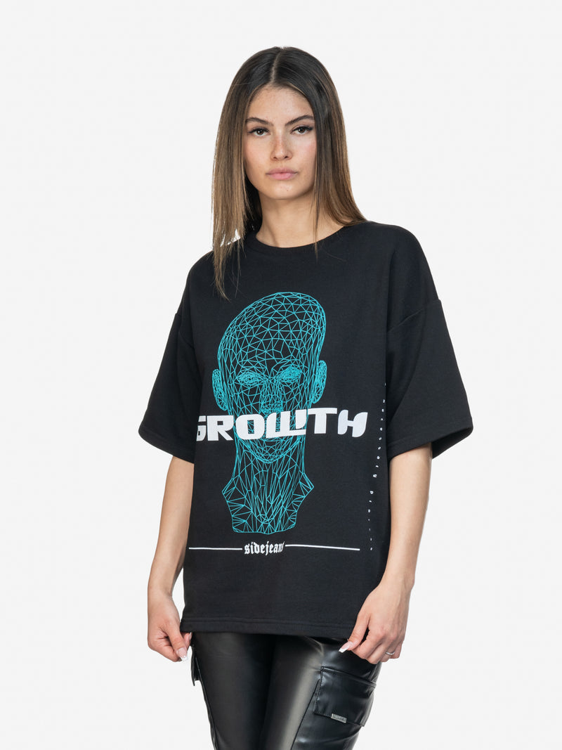 MENTAL GROWTH SIDEJEANS TEE BLACK