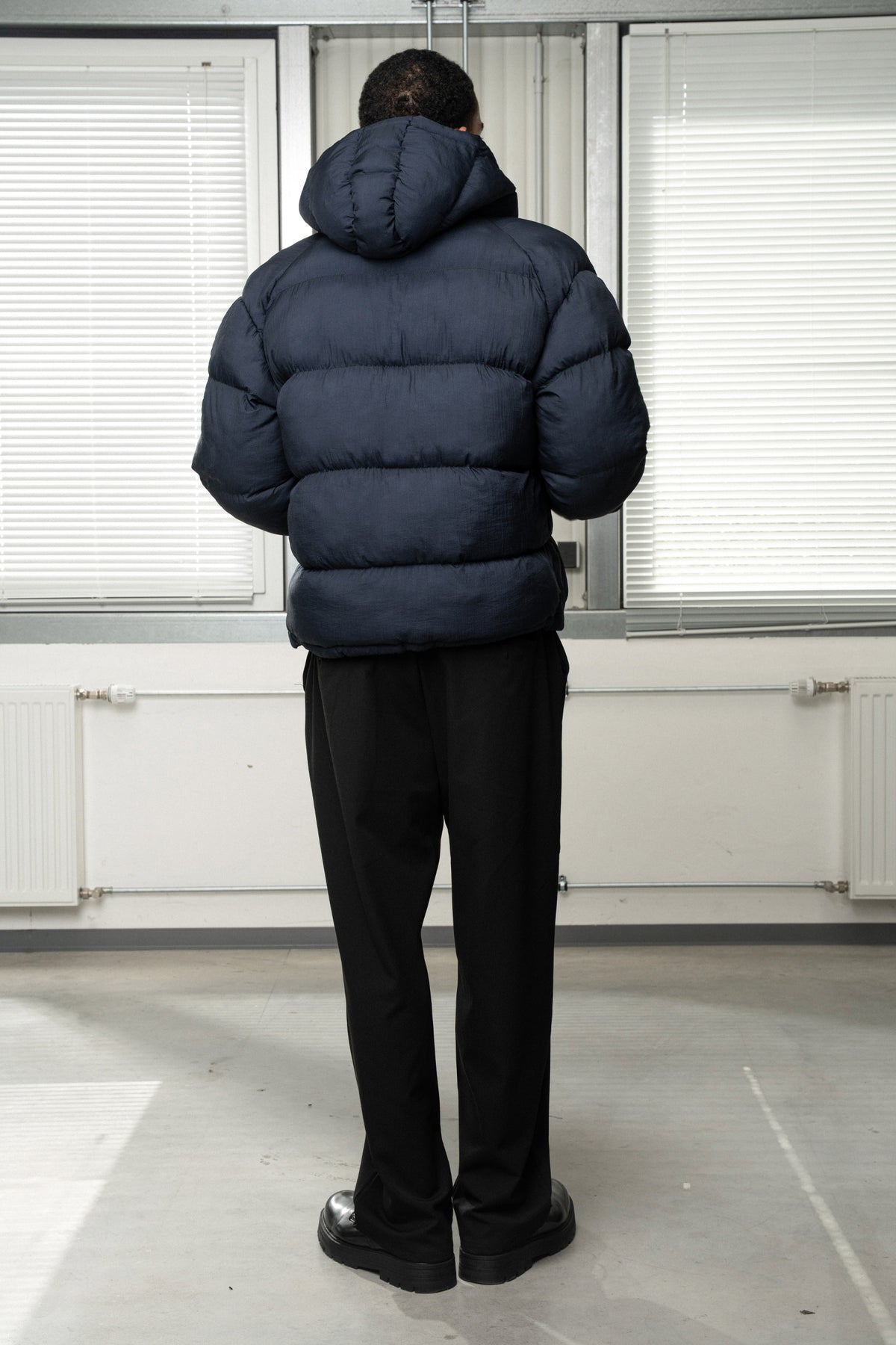 Signature Puffer Dark Navy