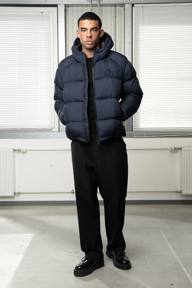 Signature Puffer Dark Navy