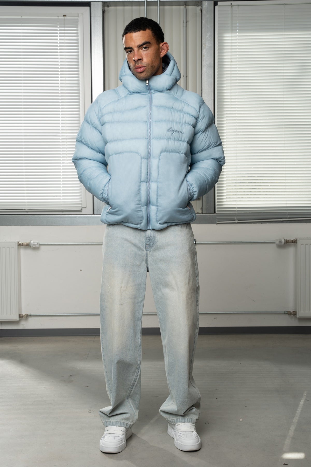 Signature Puffer Baby Blue