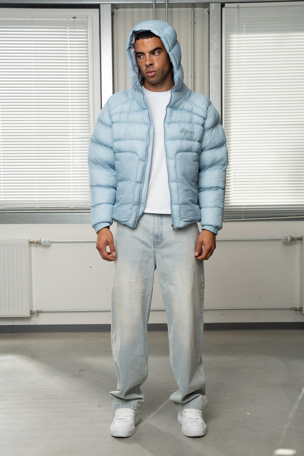 Signature Puffer Baby Blue