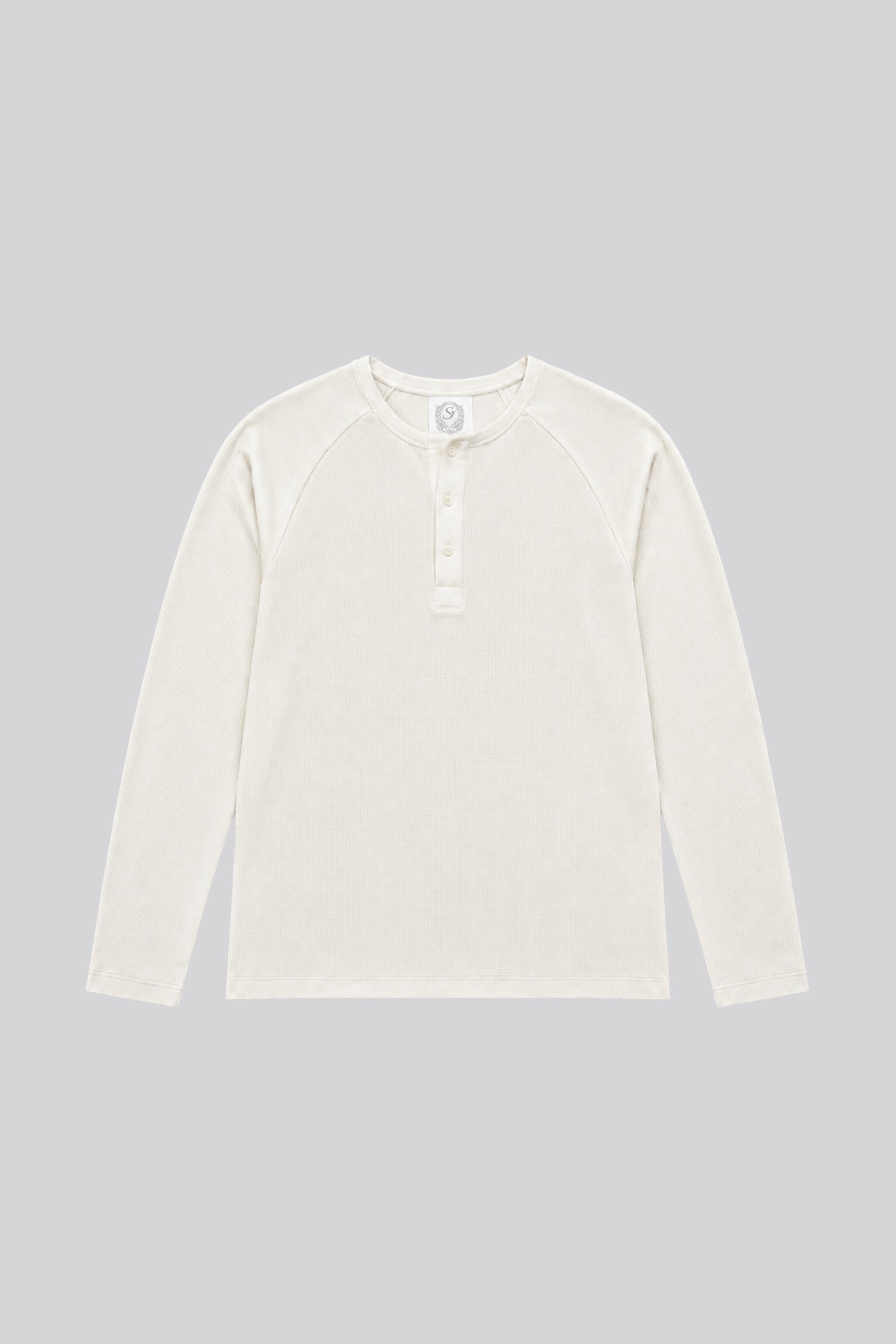 Waffle Slim Henley Longsleeve