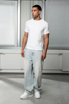 Washed Wide Denim