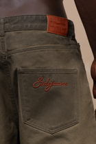 Oil Washed Denim Matcha