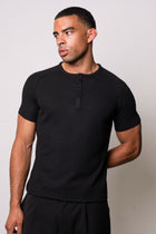 Waffle Slim Henley