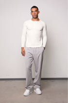 Waffle Slim Henley Longsleeve