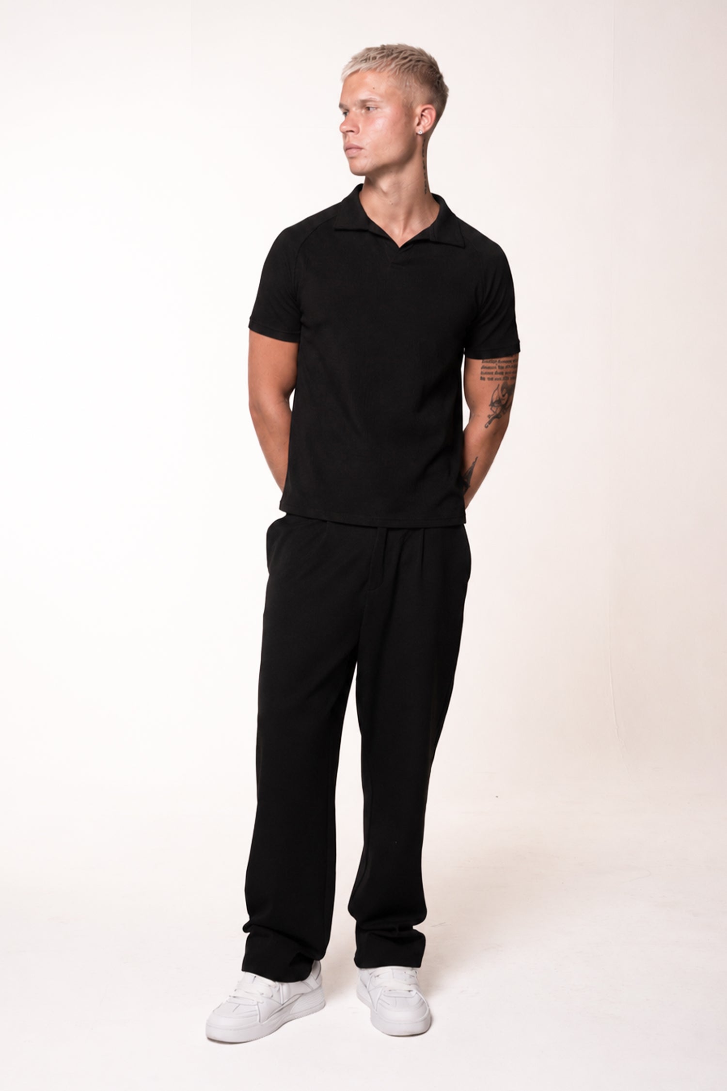 Slim Waffle Polo