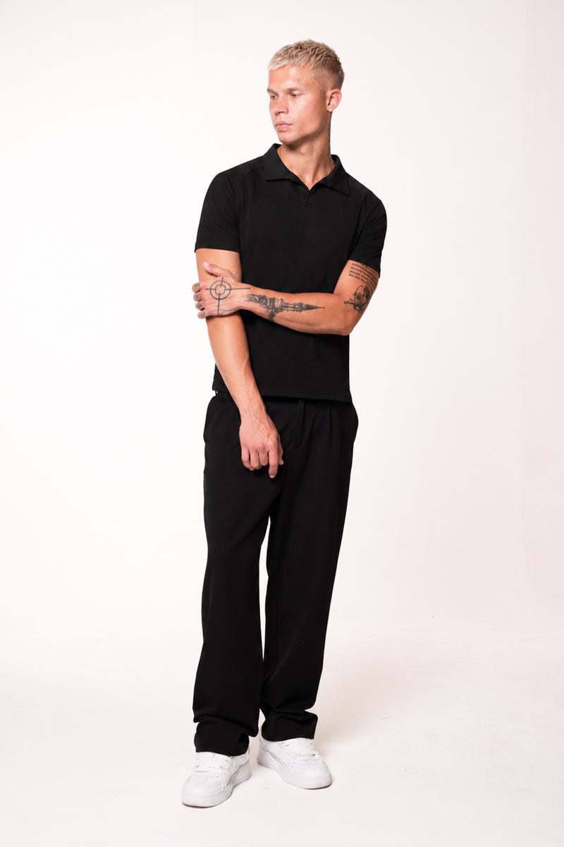 Slim Waffle Polo