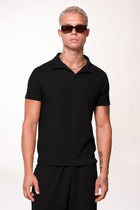Slim Waffle Polo