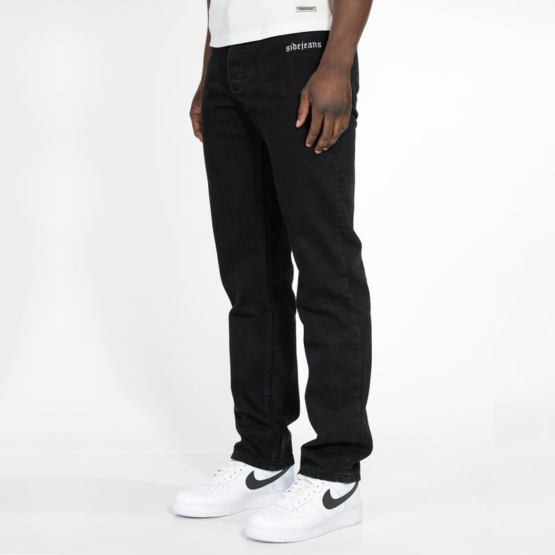 STRAIGHT FIT SIDEJEANS BLACK