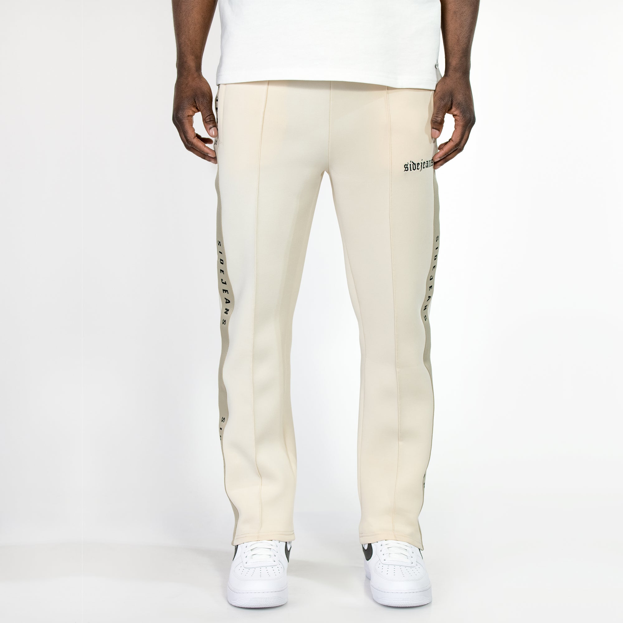 WIDE SIDEJEANS TRACKPANTS